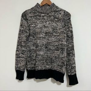 Philosophy Gray Chunky Mock Neck Knit Sweater size small